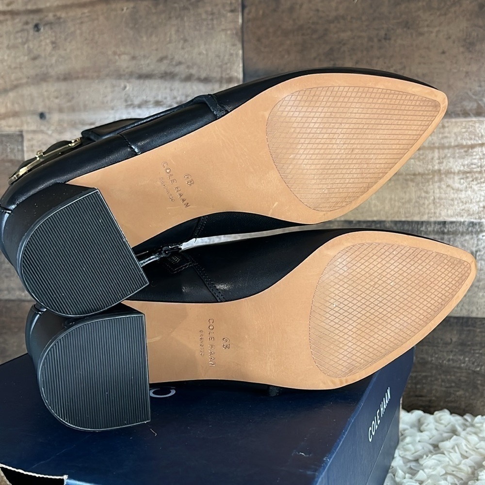 Cole Haan Ettie Buckled Bootie Black Size 6 B - Picture 5 of 10